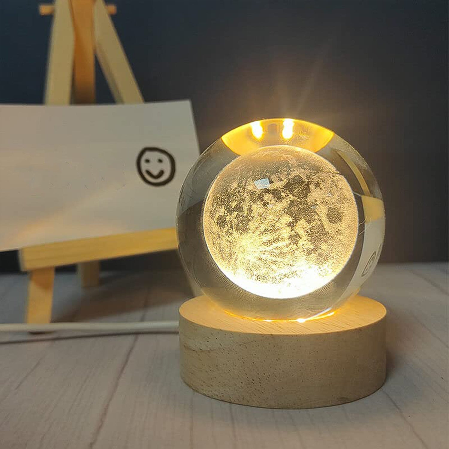 3D Crystal Ball lamps With Base (1 Pc / Mix Design) 3D Crystal Ball lamps With Base (1 Pc / Mix Design)